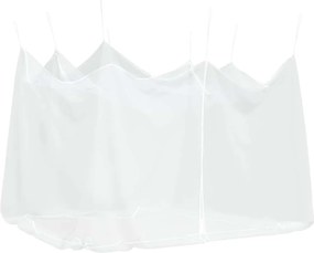 vidaXL Δικτύο Κουνούπια Κήπου Ορθογώνιος 220 mesh Λευκό Πολυεστέρας