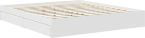 vidaXL Κρεβάτι Αποθήκης Λευκό 180 x 200 cm Επεξεργασμένο ξύλο