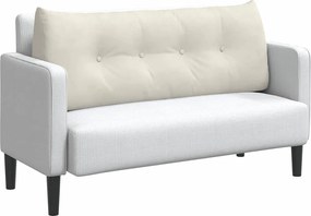 vidaXL Μαξιλάρι Πλάτης Κρεμ 120 x 24 x 50 εκ Βελούδο