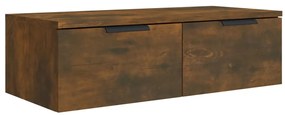 vidaXL Έπιπλα Τοίχου 2 τεμ. Καπν. Δρυς 68x30x20 εκ. Επ. Ξύλο