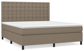 ΚΡΕΒΑΤΙ BOXSPRING ΜΕ ΣΤΡΩΜΑ TAUPE 180X200 ΕΚ. ΥΦΑΣΜΑΤΙΝΟ 3142117