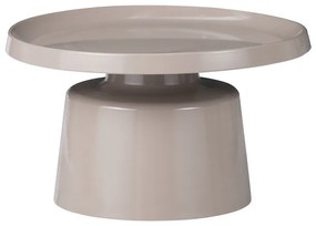 Βοηθητικό τραπέζι Ginoze Inart cappuccino μέταλλο Φ70x40εκ - 029-000274