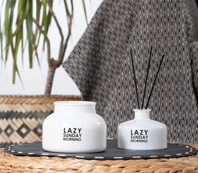 Αρωματικό Κερί Lazy Sunday Morning White 425gr - Nef-Nef Homeware