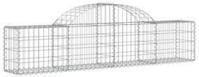 vidaXL Συρματοκιβώτια Τοξωτά 18 τεμ. 200x30x40/60 εκ. Γαλβαν. Ατσάλι