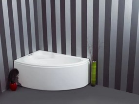 Sanitec Lydia 140x90 L - Ασύμμετρη Μπανιέρα Αριστερή Γωνία - Pneumatic Basic, Χωρίς, Χωρίς, Χωρίς