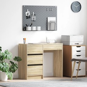 vidaXL Γραφείο Sonoma Δρυς 90 x 37.5 x 75 εκ Επεξεργασμένο ξύλο