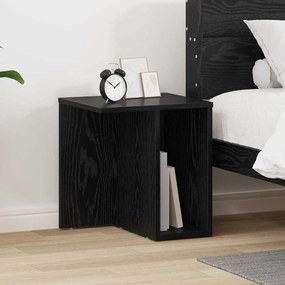 vidaXL End Table Μαύρη Οξυά 37 x 32 x 40 εκ Επεξεργασμένο ξύλο