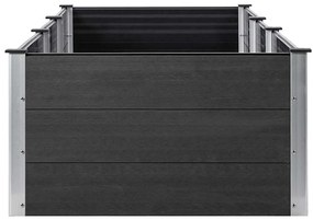 vidaXL Ζαρντινιέρα Κήπου Υπερυψωμένη Γκρι 300 x 100 x 54 εκ. από WPC