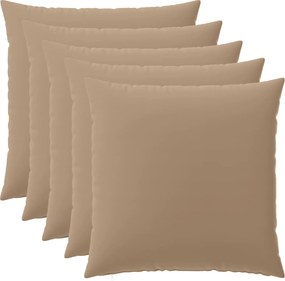 vidaXL Κάλυμμα Μαξιλαριού 6 τμχ. HEERLEN Taupe 65 x 65 εκ. Πολυεστέρας