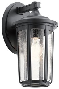Απλίκα Φωτιστικό Τοίχου E27 60W IP44 Fairfield Elstead QN-FAIRFIELD-L-BK Μαύρο