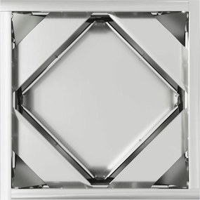 vidaXL Γλάστρα 2 τμχ. Ασημί 30 x 30 x 30 cm Επικαλυμμένος Χάλυβας