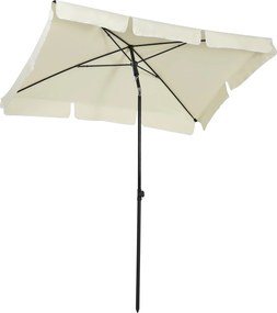 Ομπρέλα παραλίας ομπρέλα κήπου ομπρέλα μπαλκονιού ομπρέλα αντηλιακή αναδιπλούμενη κρέμα λευκή