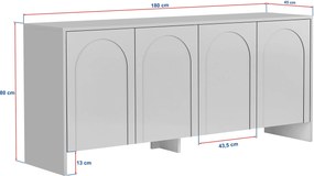Κονσόλα Atlas BEDAN 180x45x80