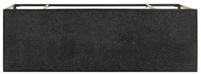 vidaXL Τραπέζι Κονσόλα Μαύρο 110x35x76 εκ. Μασίφ Ξύλο Ακακίας &amp; Μάνγκο