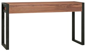 Γραφείο με 2 Συρτάρια 140 x 40 x 75 εκ. Ξύλο Teak - Καφέ