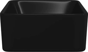 vidaXL Νιπτήρας Μαύρος 40 x 30 x 13 εκ. Κεραμικός
