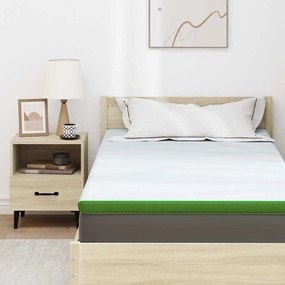 vidaXL Στρώματα Λευκό και Πράσινο 120 x 200 cm