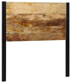 vidaXL κεφαλάρι 100 cm από μασίφ ξύλο Mango και σίδερο