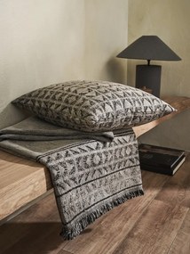 Ριχτάρι Πολυθρόνας 180x180cm GOFIS HOME  Indira Ash Beige/ Black 258/13