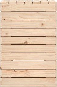 vidaXL Καλάθι Ρούχων 44x44x66 εκ. από Μασίφ Ξύλο Πεύκου