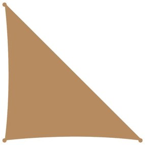 Τρίγωνο πανί σκίασης 230 gsm 90° 4,2x4,2x6μ. Άμμου