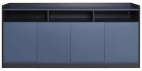 Ντουλάπι ADVANCE 169x40x80cm Σκ.Καρυδί/Γκρι