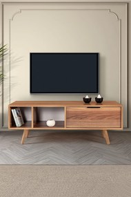 Έπιπλο Τηλεόρασης Καρυδί RECLE 130x35x18