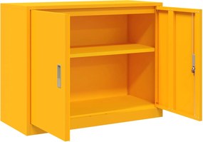 vidaXL Ντουλάπι αποθήκευσης Χαμομηλί κίτρινο 90 x 40 x 70 cm Ατσάλι