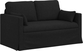 vidaXL Καναπές Μαύρο 139 x 78 x 80 εκ ύφασμα