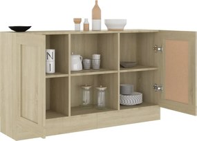 vidaXL Μπουφές Χρώμα Sonoma Δρυς 120 x 30,5 x 70 εκ. από Επεξ. Ξύλο