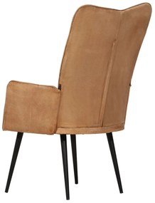 vidaXL Πολυθρόνα Καφέ από Καραβόπανο