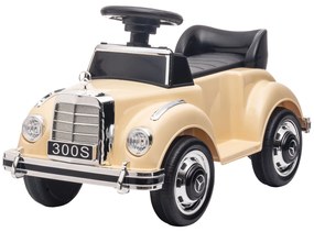 AIYAPLAY Αυτοκίνητο-πατίνι Mercedes Benz Design 300 S Design, Μπεζ