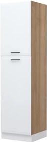 Επιδαπέδιο ντουλάπι ψηλό Evora K23-60-2KF-Καρυδί - 60.00Χ60.00Χ235.00cm