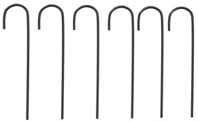 vidaXL Αψίδα Κήπου Μαύρη Ø180 x 255 εκ. Ατσάλινη