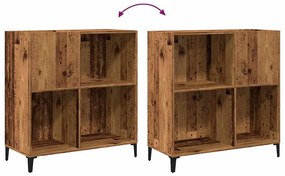 vidaXL Δισκοθήκη Παλιό Ξύλο 84,5 x 38 x 89 εκ. από Επεξεργασμένο Ξύλο