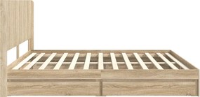 vidaXL Καλάθι με αποθήκη και κεφαλάρι Sonoma Δρυς 180 x 200 cm