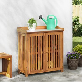 vidaXL Ντουλάπι Κήπου Καστανό 78 x 36.5 x 78cm Καμπούντα ξύλο ακακίας