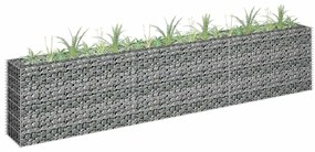 vidaXL Συρματοκιβώτιο-Γλάστρα Υπερυψωμένη 270x30x60 εκ. Γαλβ. Χάλυβας