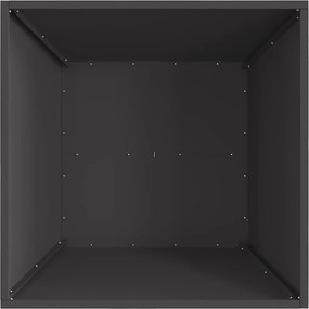 vidaXL Φωτιά Μαύρο 60 x 60 x 30 cm Ατσάλι
