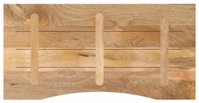 vidaXL Επιφάνεια Γραφείου Καμπύλη 140x60x2,5 εκ Μασίφ Ακατ. Μάνγκο