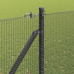 vidaXL Συρματόπλεγμα με ακίδες 25 x 1,5 m Χάλυβας με επικάλυψη PVC