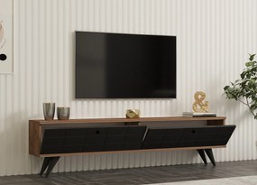 Έπιπλο Τηλεόρασης Atlantic Πεύκο / Ανθρακί AZARU 160x25x35