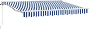 vidaXL Σκελετός Τέντας Μπλε και άσπρο 250 x 200 cm
