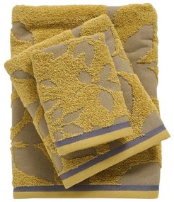 Πετσέτες Daily 0753 (Σετ 3τμχ) Yellow-Grey Das Home Σετ Πετσέτες 70x140cm 100% Βαμβάκι