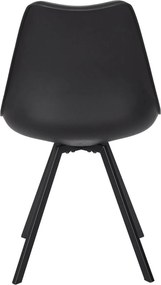 ΚΑΡΈΚΛΕΣ &amp; ΠΟΛΥΘΡΌΝΕΣ CHAIR PP WITH CUSHION ATOM BLACK M4 HD0483