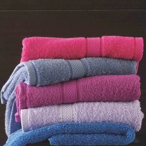 Πετσέτα Basic Blue Raf Ρυθμός Προσώπου 50x100cm 100% Cotton Foam