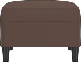 vidaXL Υποπόδιο Καφέ 70x55x41 εκ. από Συνθετικό Δέρμα