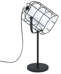 Φωτιστικό Επιτραπέζιο 'Bittams' 43421 Black-White Eglo Metal, Fabric