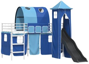 vidaXL Λευκό και Μπλε 74,5 x 190 εκ.