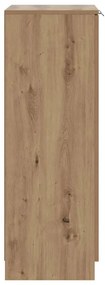 vidaXL Παπουτσοθήκη Αρτισιανή Δρυς 59x35x100,5 εκ. Επεξ. Ξύλο